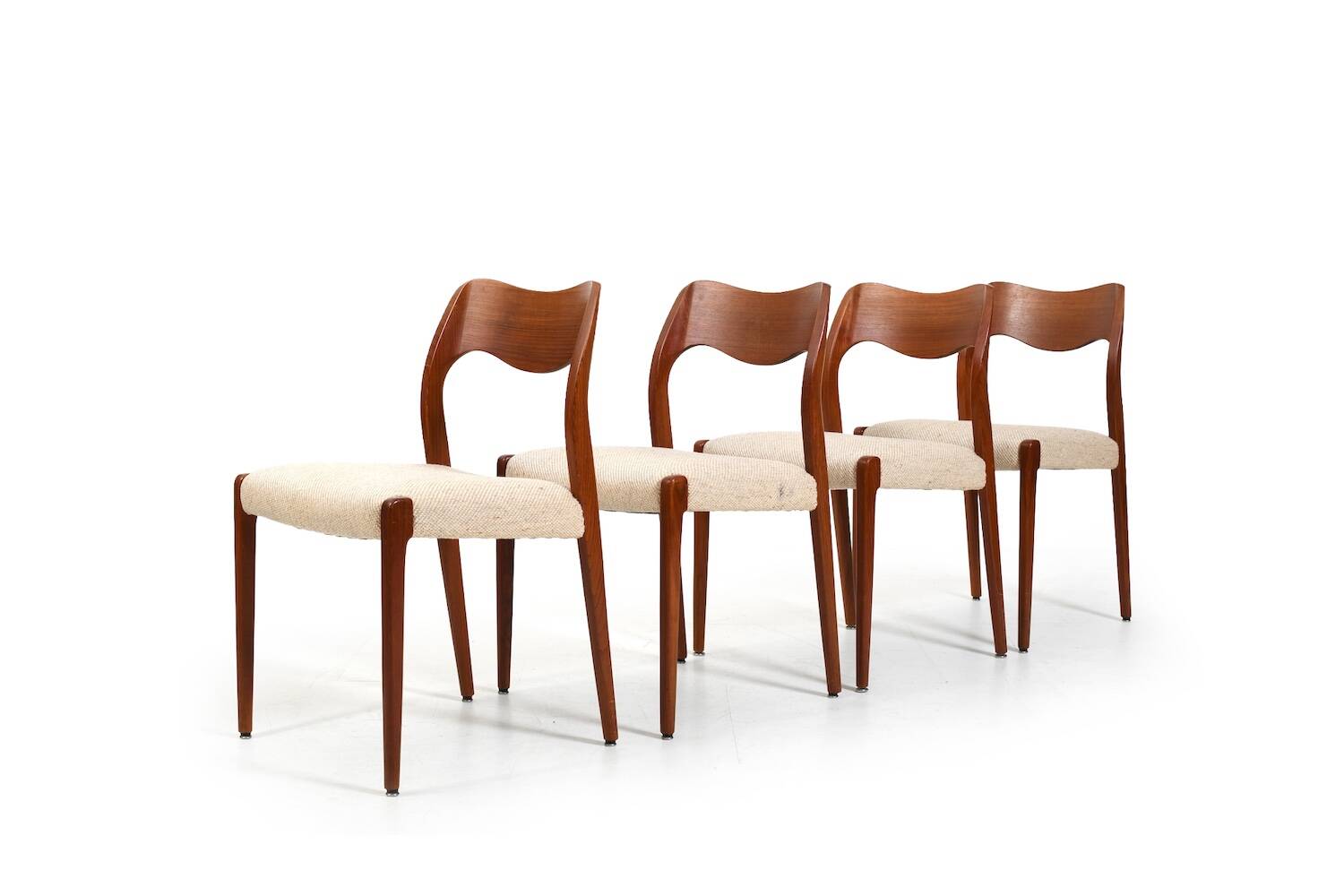 Set of Four Chairs by Niels Otto Møller Model No.71