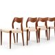 Set of Four Chairs by Niels Otto Møller Model No.71