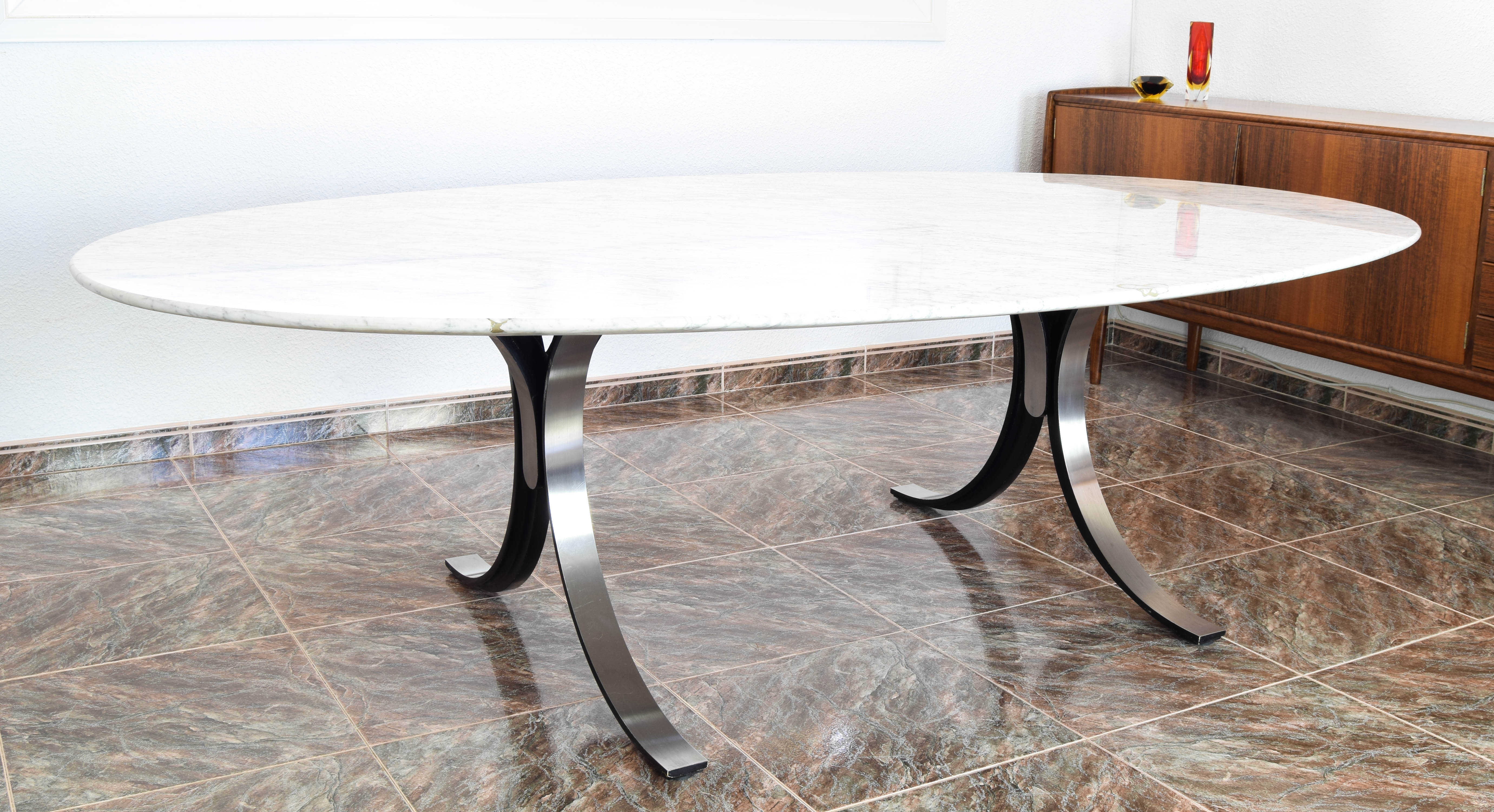 Table en marbre T102 par Osvaldo Borsani et Eugenio Gerli pour Tecno Italia