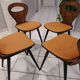 Suite of 4 chairs of Bistrot Baumann model Vintage Ant 1970s