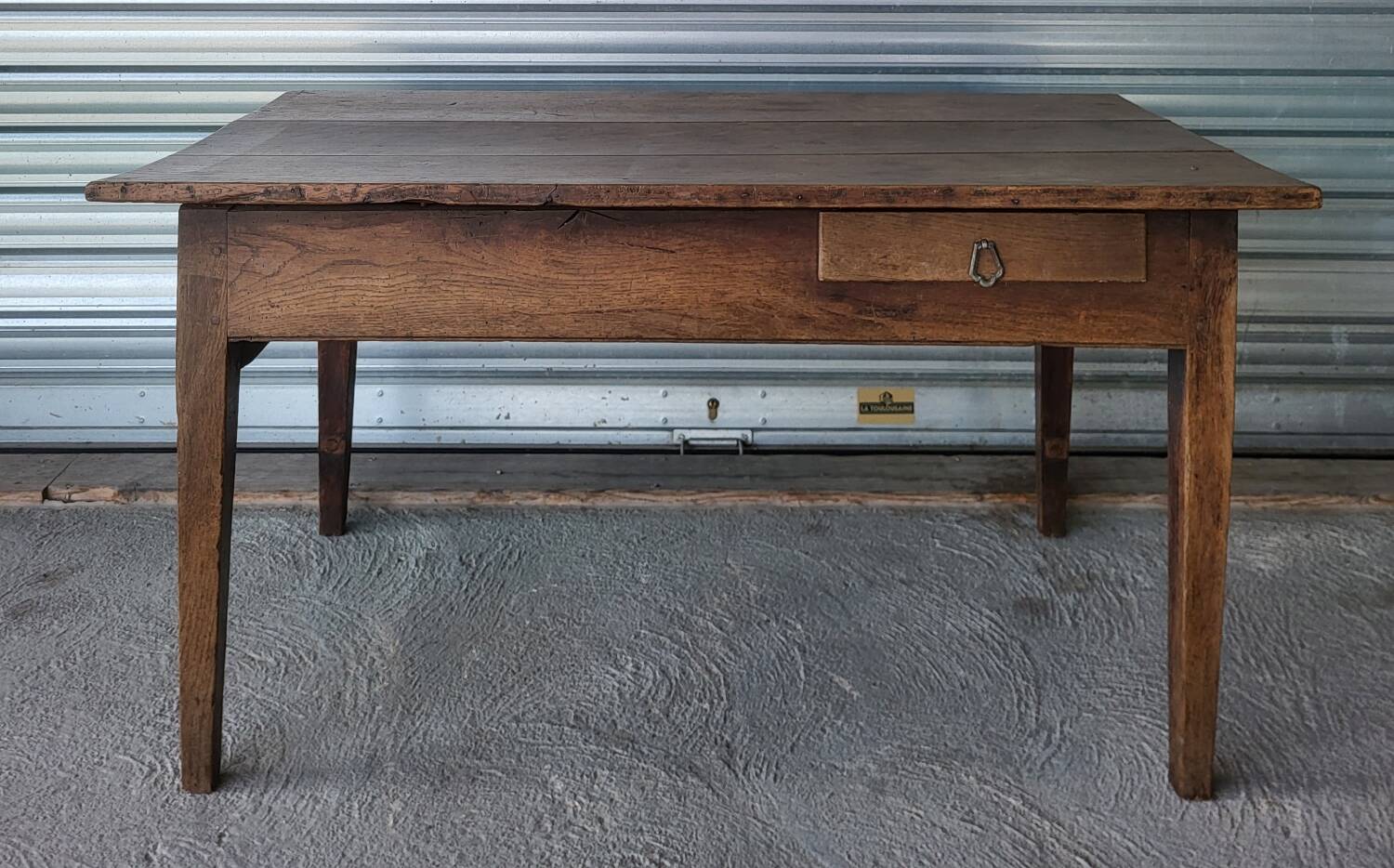 Authentic very old farmhouse table in good condition.