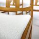 Set of four pine chairs from the 1960s.