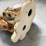 XL Italian ceramic leopard sculpture statue 1970