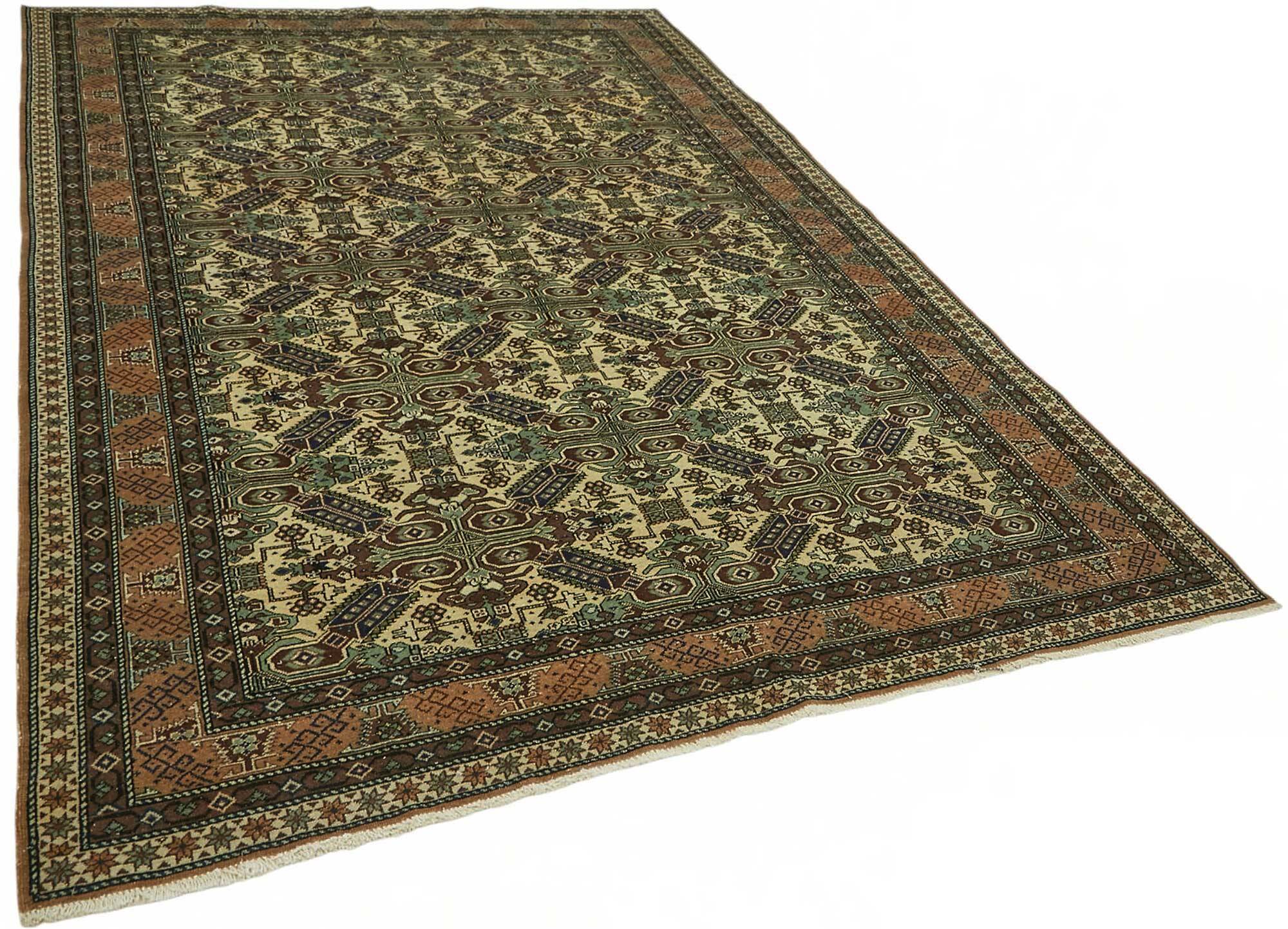 Turkish Wool Vintage Kayseri Rug 197 cm x 293 cm