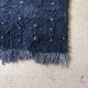 Moroccan Berber rug Beni Ouarain black with white spots 254 x 205 cm