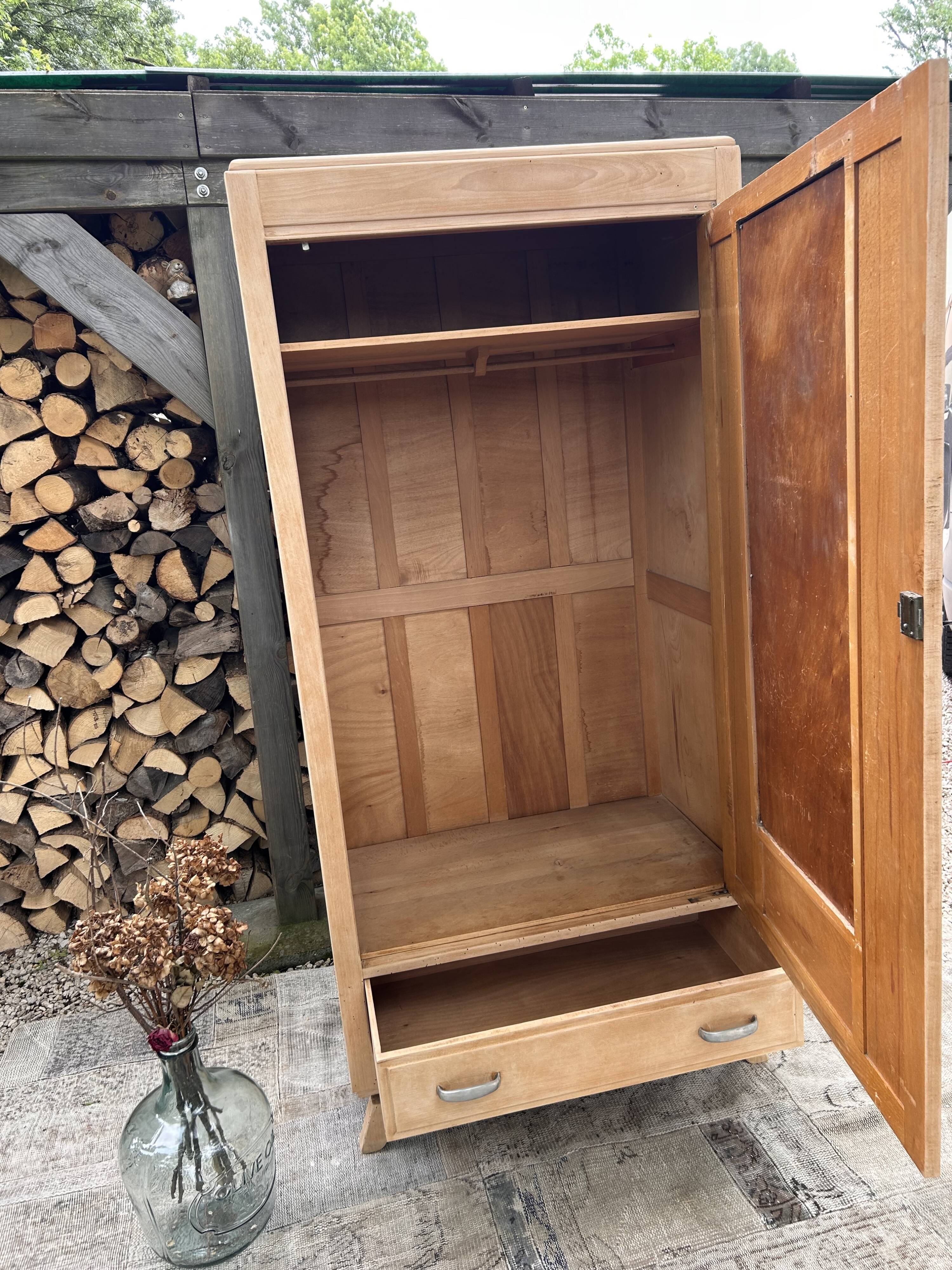 Renovated wooden wardrobe
