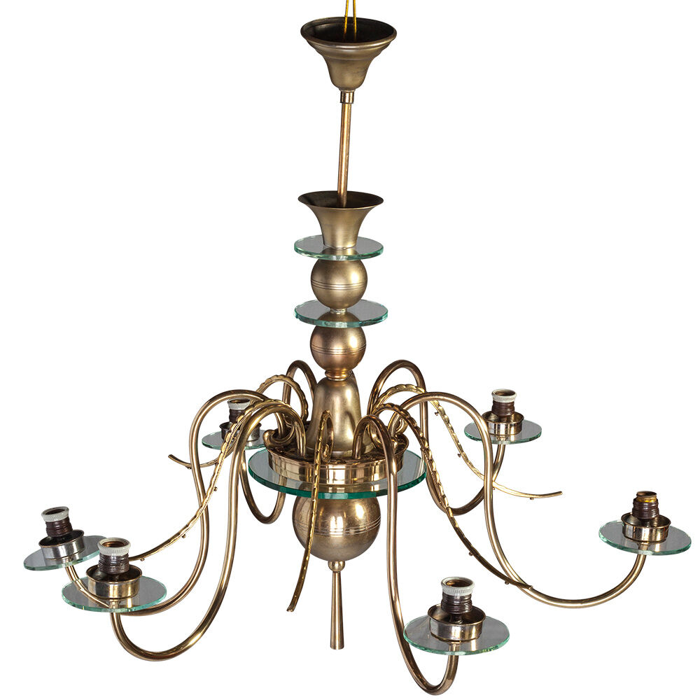 Great chandelier 6 lights with glass cups