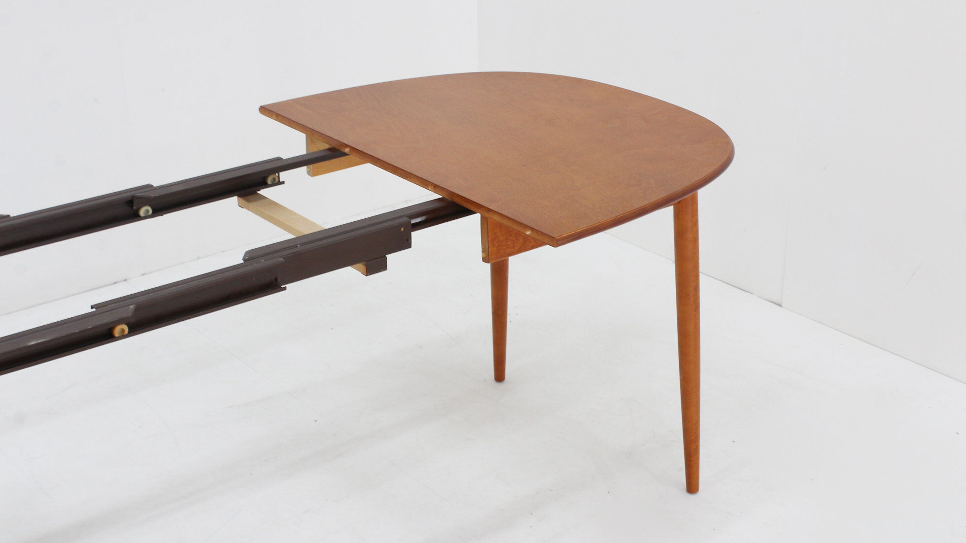 Vintage oval extendable dining table 1960s Asko