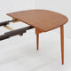 Vintage oval extendable dining table 1960s Asko