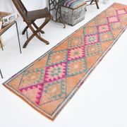 Tapis De Cuisine 2x12 Orange Tapis De Coureur Vintage Herki, 73x369Cm