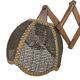 Schaarlamp - Harmonicalamp - teak - wandlamp - 60's