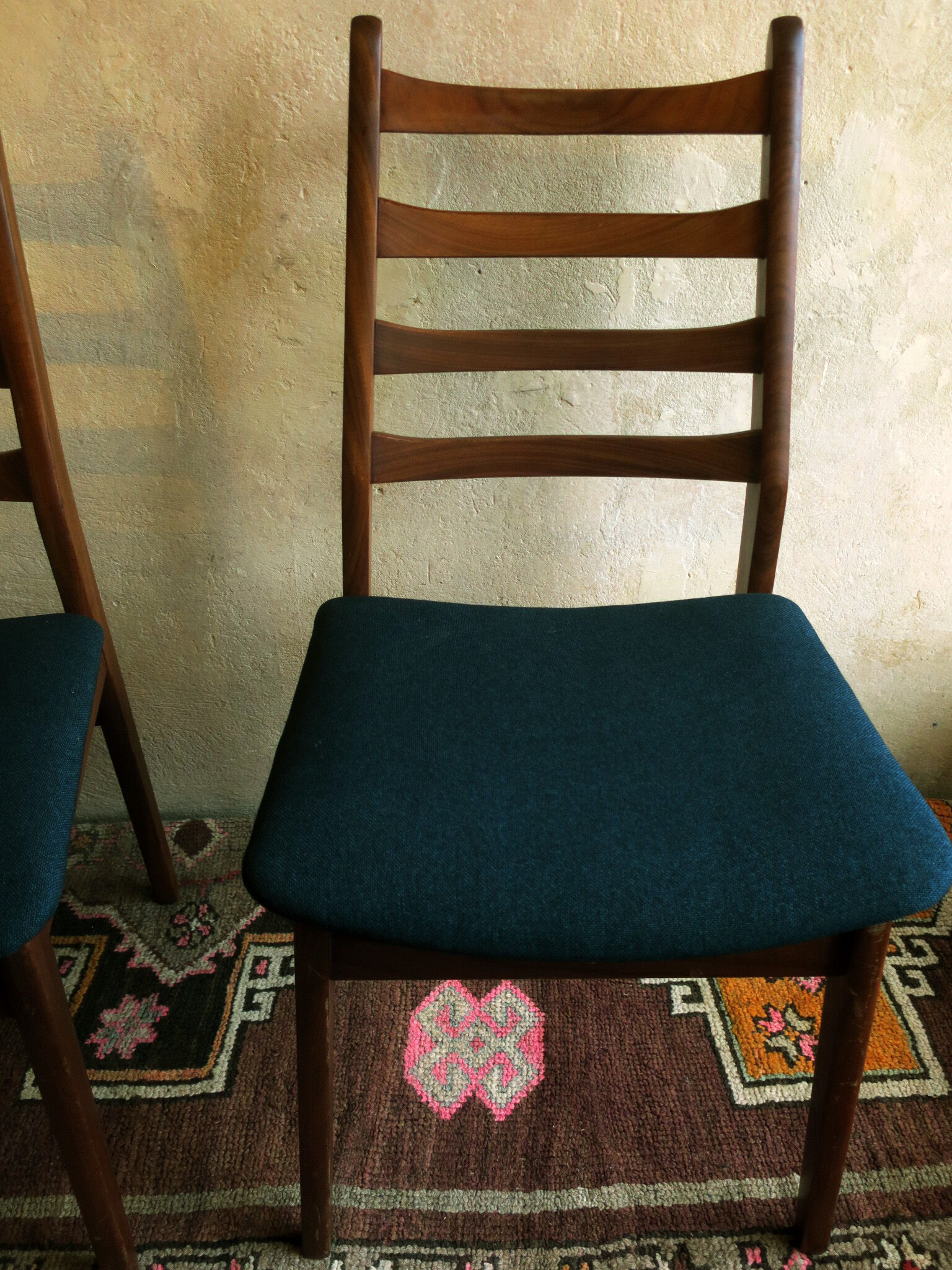 Set of 6 mid-century Danish teak dining chairs, 1960s