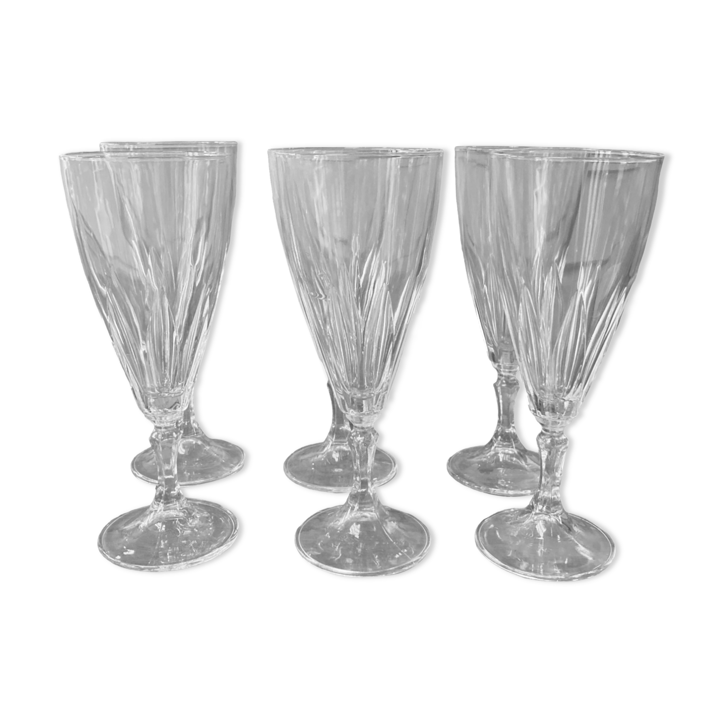 Series of 6 chiseled flutes POP UP CHRISTMAS 2022