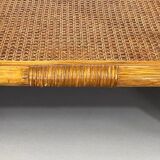 Vintage roasttan coffee table and glass top