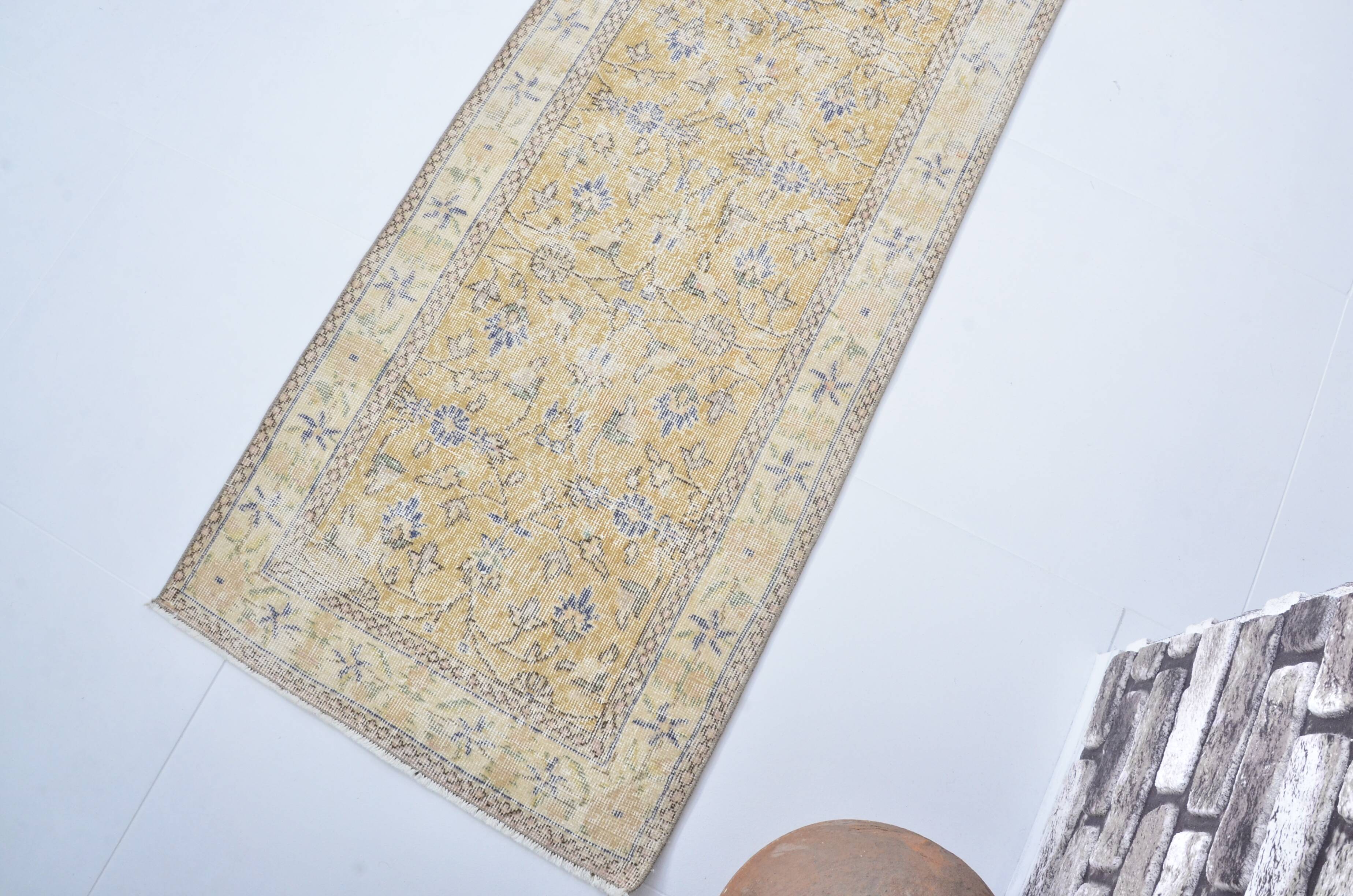 Floral Design Oushak Vintage Runner sku 3328