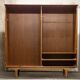 Scandinavian teak cabinet 1960 with mounting plan