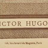 Victor HUGO Photoglyptie 24x19 Photo BERTALL Contemporary Gallery 1876 + text