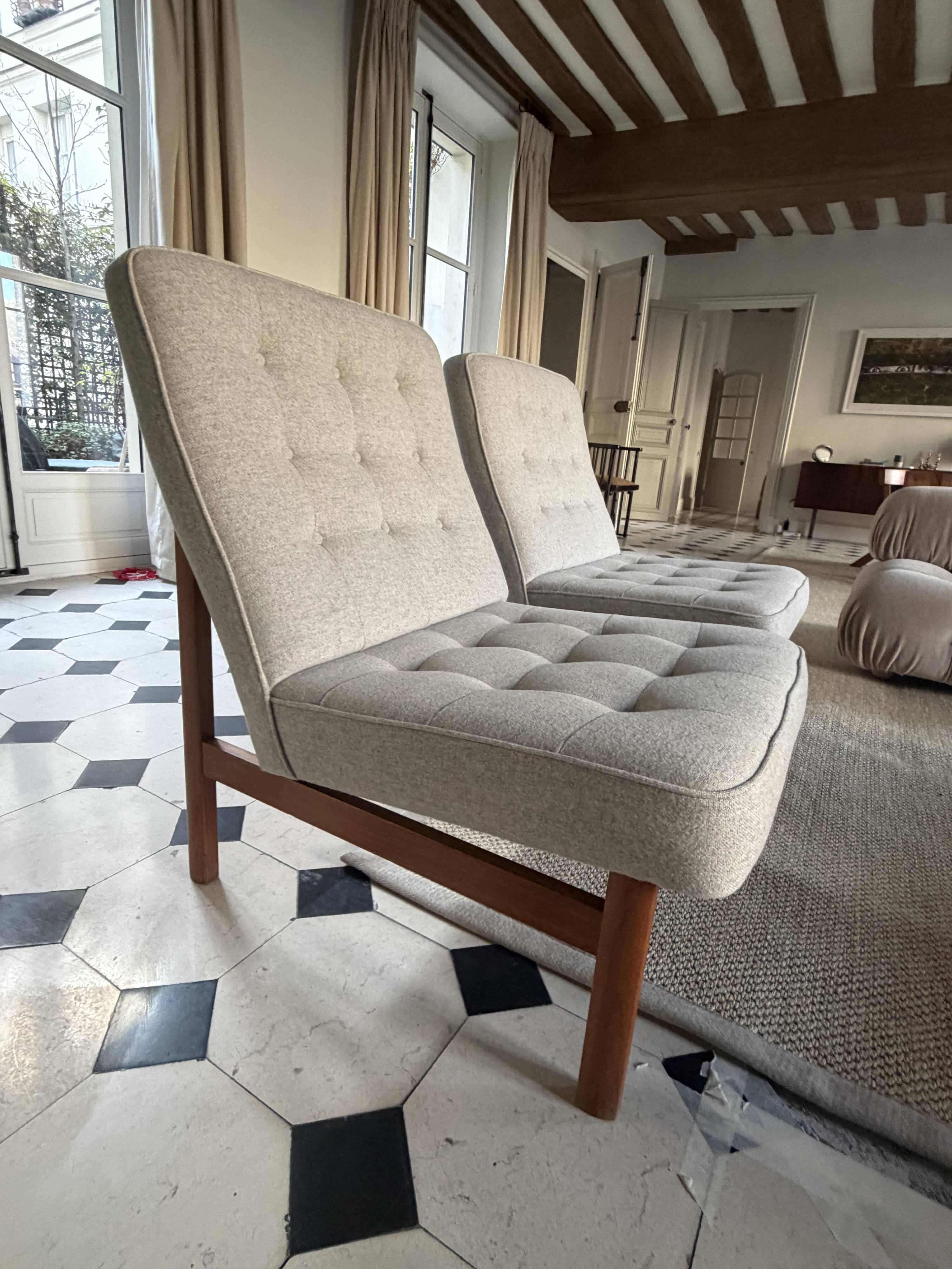 Pair of vintage Scandinavian armchairs – circa 1960