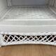 Pair of white wicker bedside tables from the 70s