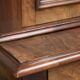 Antique English buffet/bookcase from the 19th century with original glass