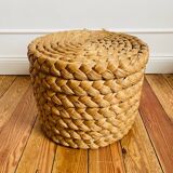 Stool in woven fiber