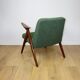 Bunny armchair, 1970s green boucle by J. Chierowski - 2 pieces available