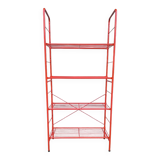 Modular lacquered metal shelf 1980