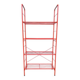 Modular lacquered metal shelf 1980