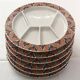 6 plates melted décor VILLEROY & BOSH Septfontaine.