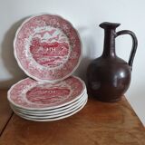 6 Italian plates