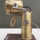 Old acetylene lamp "Lutetia" on wood support