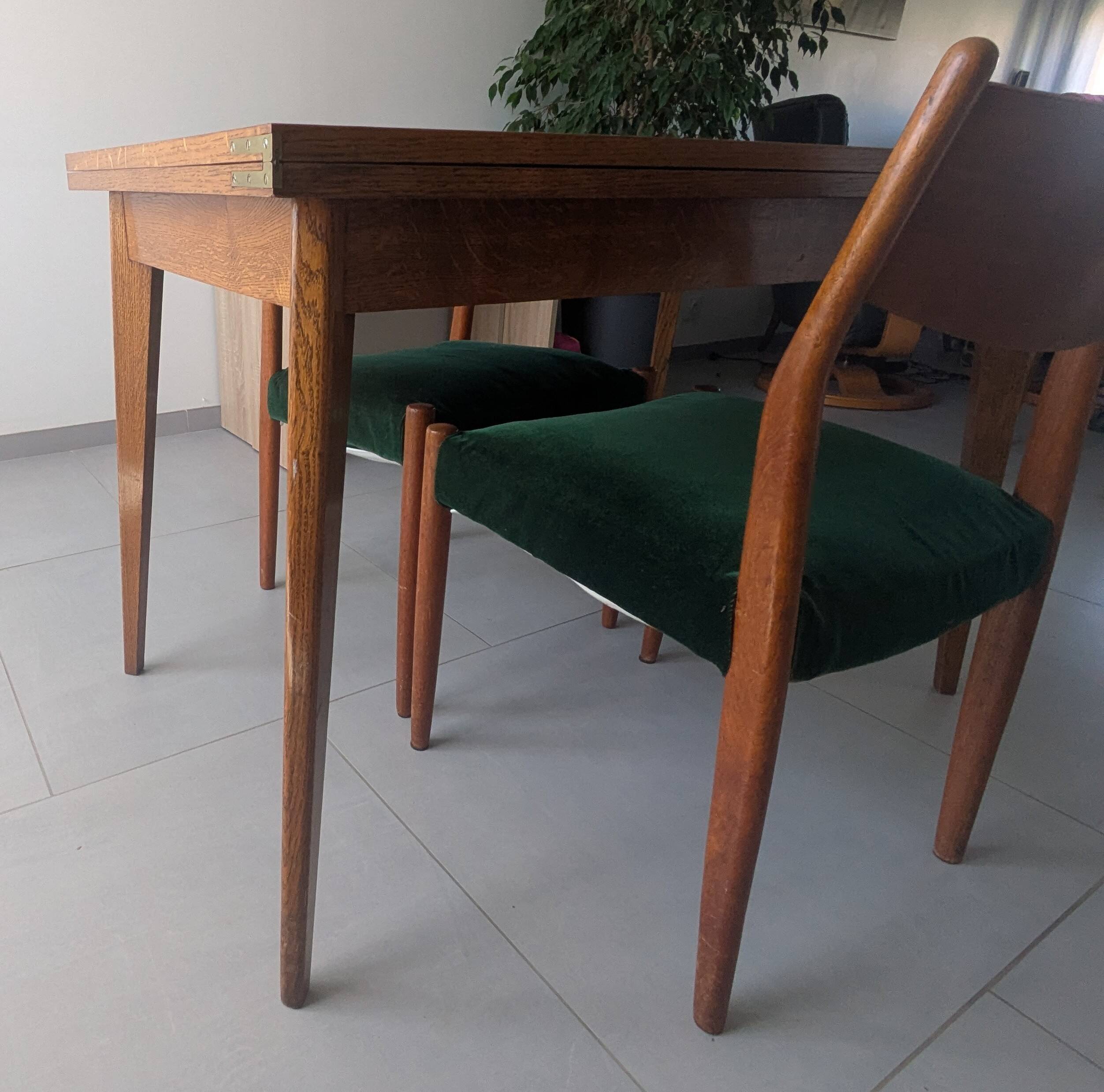 Scandinavian compass leg coffee table
