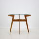 1960s Oak and Glass Coffee Table, Czechoslovakia