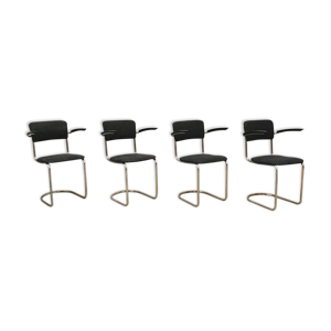 Chaises à manger design néerlandais vintage Gispen 'Modèle 208'