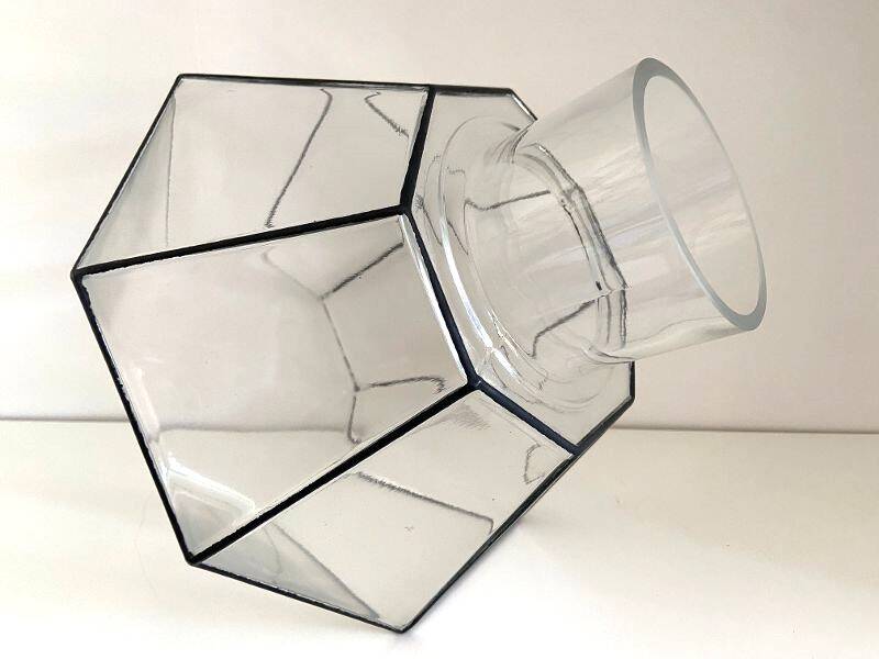 Glass Shade Globe Vintage Ceiling Lamp Glashütte Limbourg Germany
