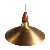 Brass and teak suspension