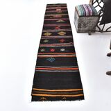 2x10 Antique Turkish Vintage Kilim Runner Rug 61x302Cm SK 243477