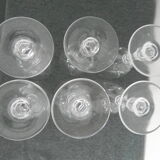 Set of 6 crystal glasses signed with original box
