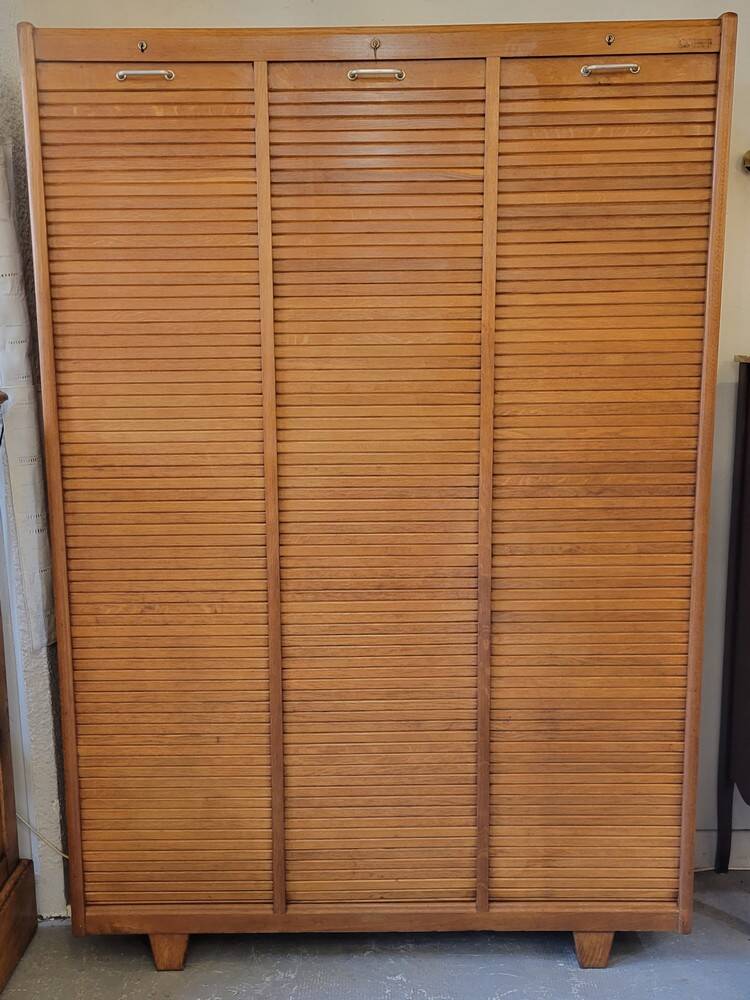 Triple Curtain Filing Cabinet