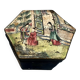 Hexagonal enamelled box on copper – Canton, China – Late 18th century