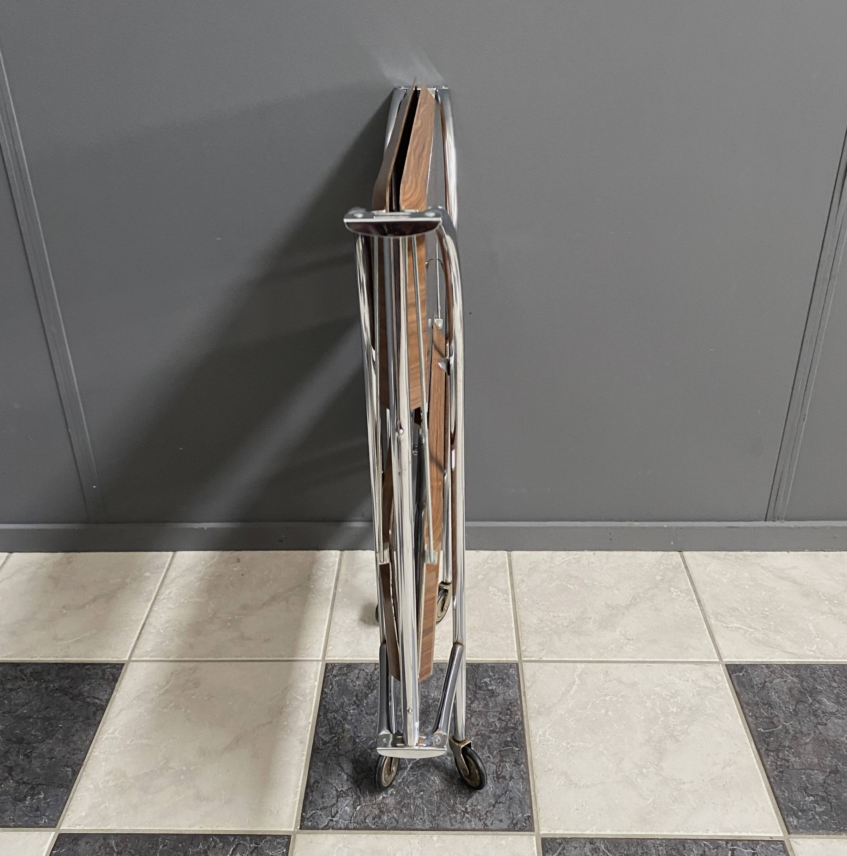 Foldable serving trolley by Bremshey & Co 1970s