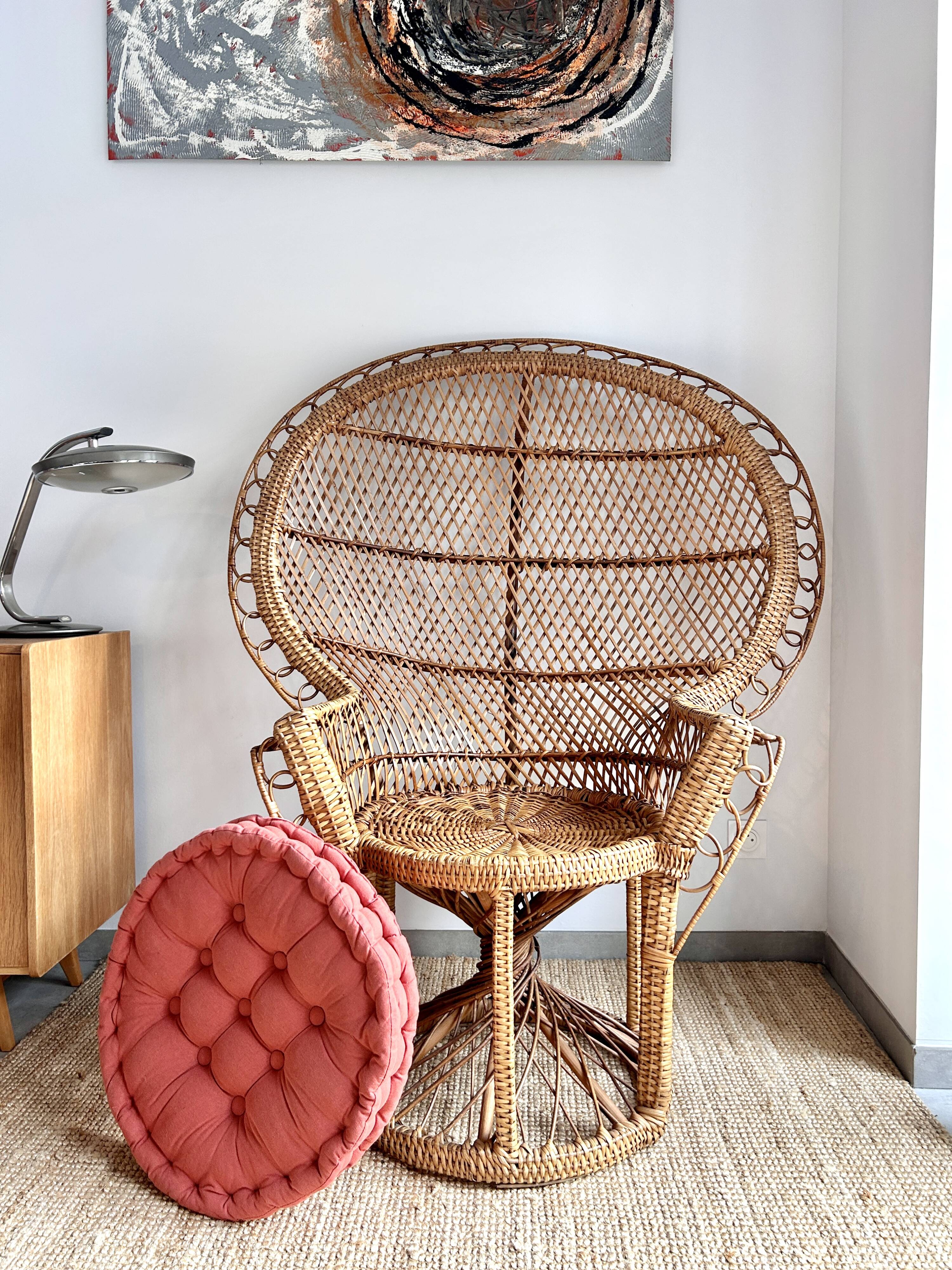 Emmanuelle rattan armchair