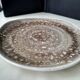 Flat ceramic dish from Niderviller Ecume model