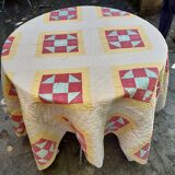 Plaid patchwork américain matelassé XIXème