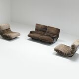 Vintage Marsala set in 'Liberty' fabric by Michel Ducaroy for Ligne Roset.