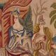 Brussels tapestry from the 19th century – Flowering greenery and gallant scene