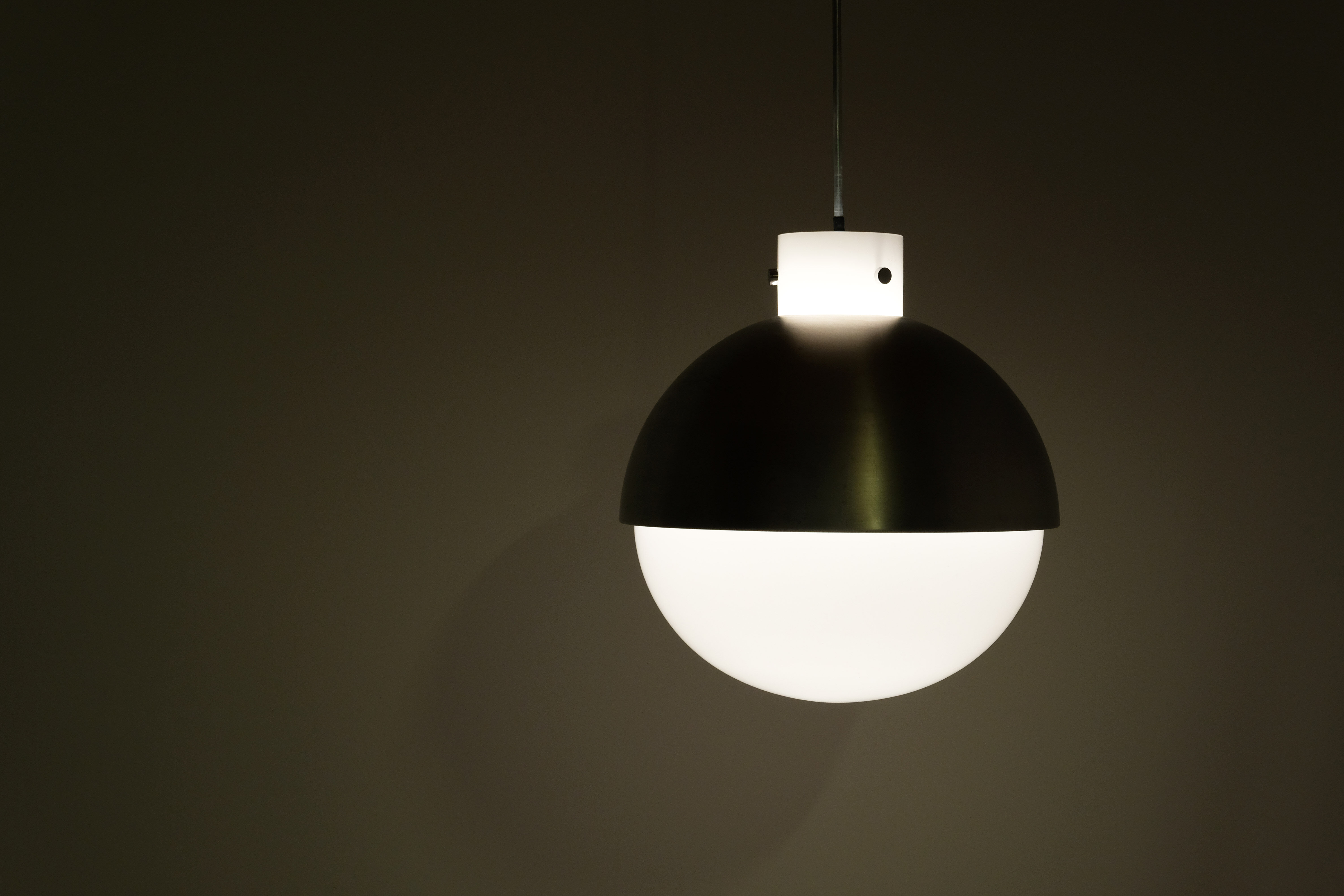 Suspension Limburg 1970's Murano glass and aluminum