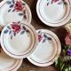Set of 6 vintage dessert plates Model Nice by Moulin des Loups