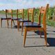 Set of 4 vintage Scandinavian style chairs from the 60s