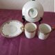 2 small cups with their saucers, Limoges